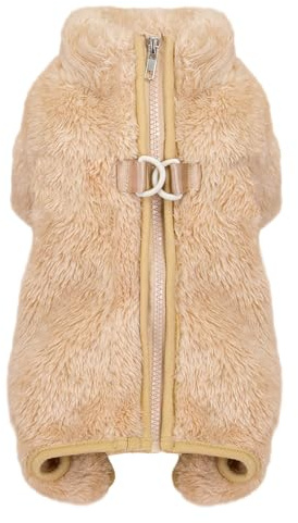Izefia Cane Maglione Vestiti Abbigliamento Pile Maglioni di Lana Tutina Inverno Caldo Felpa Camicia 4 Gambe Tuta Pigiama Alla Moda Pet Face Modello Maglione per Cani di Piccola Taglia Gatto Medio