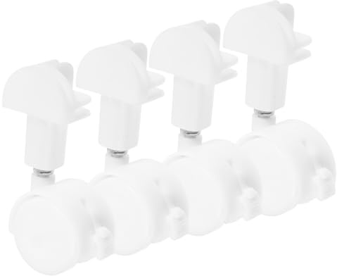 Hemobllo 4 pièces Roues Pivotantes pour Cage Animaux avec Frein Jeu de Roulettes Blanches pour Meubles et Tapis Facile