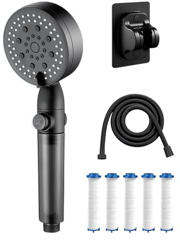 Rrlihjgu Tête De Douche Filtrante - Filtre pour Douchette - Pour Animaux Accessoires De Salle De Bain Douche Camping Appartement Chambre Rv Hôtel