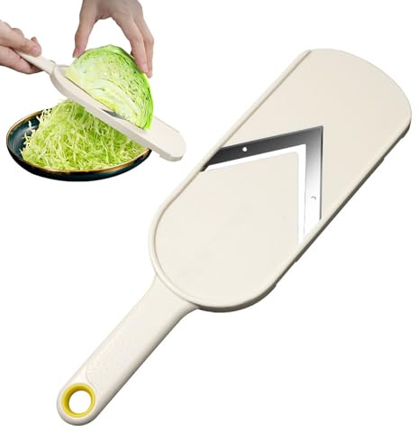 Trancheuse de chou en acier inoxydable – Déchiqueteuse de chou, râpe multifonction pour choucroute, tranchants, outil de coupe de légumes, gadget de cuisine | Planche à découper pratique pour la