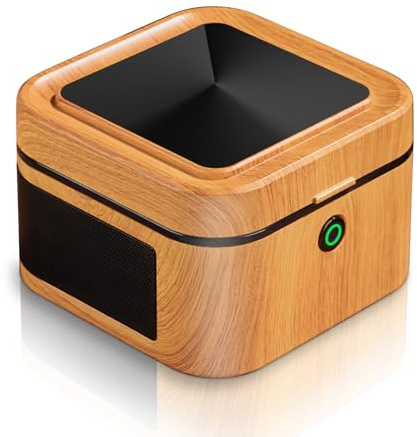 FULLGUEEN Multifunctional Smokeless Ashtray with HEPA Filter,Portable Rechargeable Ashtray for Office Home Room Car (Brown)