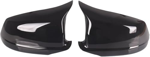 JUHYBFD 1 Paar Auto Spiegelkappen für BMW F10 F11 5-Series 520i 523i 525i 528i 530i, Links Rechts Seitenspiegel Abdeckkappen Rückspiegelkappe Seitenspiegel Abdeckungen,Gloss Black