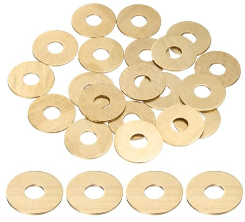 QUARKZMAN 20Pz Rondelle Piatte in Ottone M6 18x6x1mm(ODxIDxSP) | Rondelle Rame, Guarnizioni Idrauliche Di Tenuta Metalliche, Rondelle Alzaporta, Rondelle in Acciaio Per Viti Bulloni Dadi