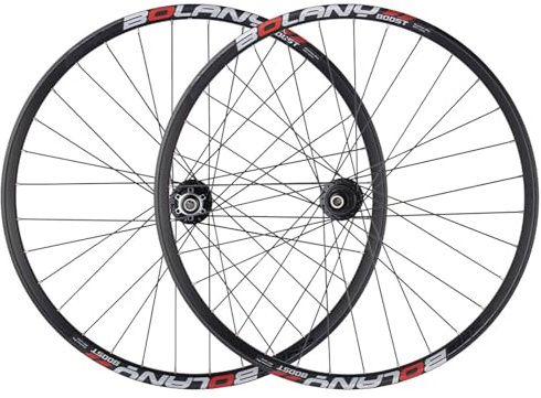 Cykelhjul, MTB cykelhjulssats 27,5/29 4 skalning genomgående axel hjulsats lämplig för/108 ringar/4 lager vid och 2 vid