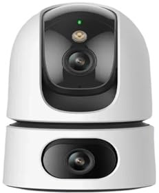 Telecamera IP WIFI 10MP Doppia telecamera for interni AI Rilevamento di persone e animali domestici Telecamere di sorveglianza PT con visione notturna a colori intelligenti(US PLUG,Ranger Dual 10MP)