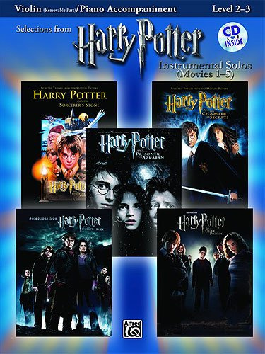 HARRY POTTER Teil 1-5 für Violine und Klavier mit Bleistift -- die beliebtesten Melodien aus der Film-Reihe in wohlklingenden, mittelschweren Arrangements (Noten / sheet music)
