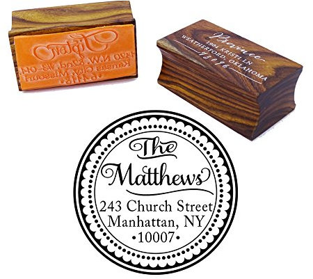 Save The Date Holz montiert Stempel Runde Hochzeit Einladung Stempel Hochzeits-Geschenk