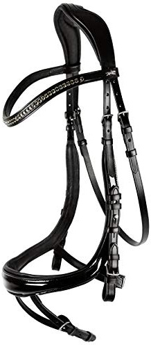 Schockemöhle EQUITUS BETA anatomische Spezialtrense Black patent/Silver