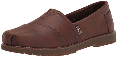 Skechers Bobs Chill Lug Urban Spell läder slip-on loafers, (storlek, Brun, 39.5 EU