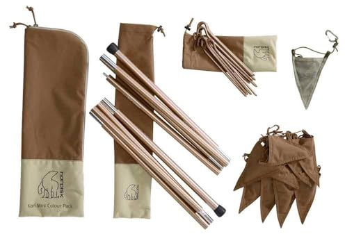 Nordisk Kari Mini Colour Pack Braun - Farbiges Zeltzubehör, Größe One Size - Farbe Chocolate