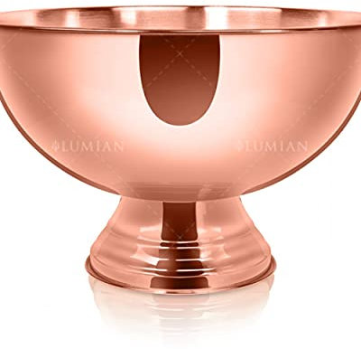 Lumian Luxury Bar Tools L0132 Erema Champagne Bucket, Acciaio Inox, Rame, 8 L