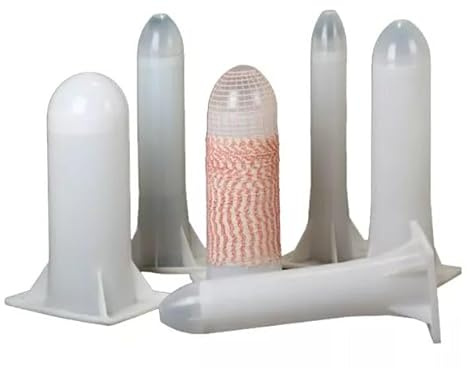 Imbuto tubo per insaccati carico salumi capocollo in plastica alimentare infilare rete insaccati colore Bianco (Ø 140 MM)