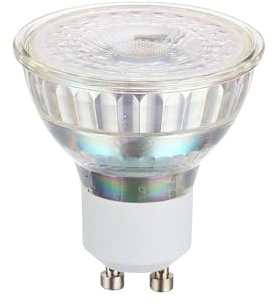 Eglo Ampoule LED GU10 dimmable, lampe réflecteur, spot de 5 watts (équivalent 50 watts), 345 lumens, blanc chaud, 3000 Kelvin, Ø 5 cm