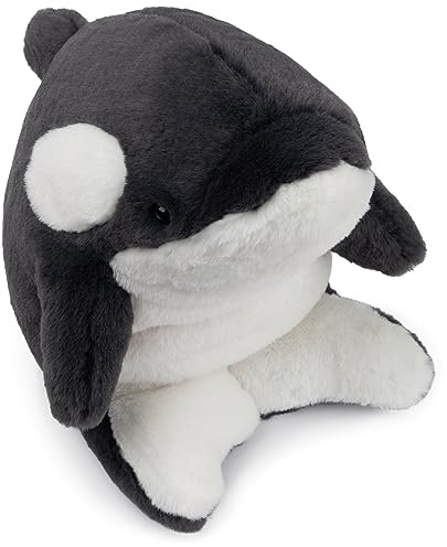 GUND Flynn Stofftier Orca Wal ab 0 Jahren, 25,4 cm | Luxuriös weiche Plüschstoffe und abgerundete Form bieten Komfort, inspirieren taktiles Spielen und frühzeitige sensorische