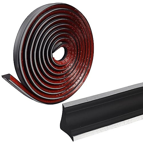 Moulure Adhésive Flexible,2M/5M Moulures de Plafond Flexibles Autocollantes,Pelage et Collage Adhésif Bandes de Calfeutrage pour Bords de Murs,Plafond,Bordure de Finition Auto-Adhésive en PVC