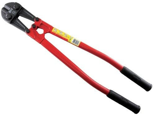 Briconess.com Pinza tenaglia tagliabulloni ad alta resistenza in acciaio nero Hitt NBC - 750 mm - Taglio: Ø 13 mm - Acciaio Ø 9 mm