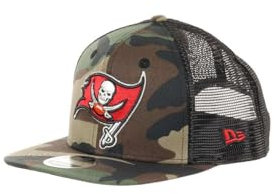 New Era Tampa Bay Buccaneers NFL Woodland Camo 9Fifty Original Fit Snapback Trucker Cap - One-Size