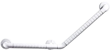KOHARA Bracciolo per barra di sostegno di sicurezza per bagno, angolo doccia per vasche da bagno, a gomito antiscivolo per bambini anziani e disabili, vasca da bagno/bianco/40 cm x 60