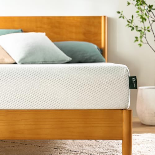 Zinus Colchon Viscoelastico 135 x 190 cm con Infusión de Té Verde - Altura 20 cm - Colchon 135 Hipoalergénico & Frescura Duradera - Firmeza Media - Certificado OEKO-TEX