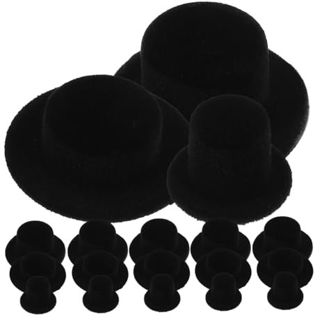 BESTonZON 30stücke Miniatur Weihnachts Hüte Mini Top Hats Für Bastelprojekte Dekoration Puppen Zubehör Leicht Und Langlebig