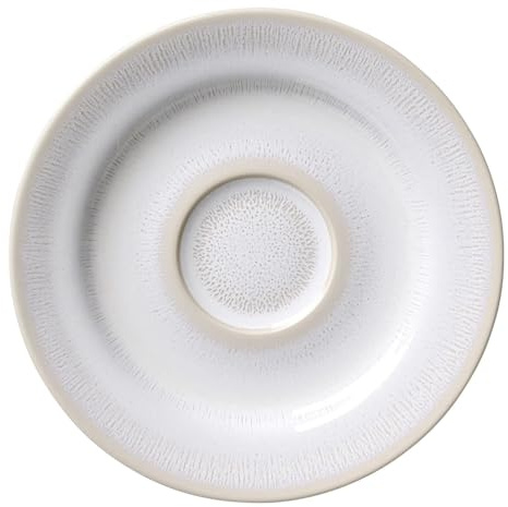 Ritzenhoff & Breker Laredo - Piattino da caffè, 15 cm, rotondo con struttura sfumata, smaltato reattivo, adatto per tazza da caffè (220 ml), in gres porcellanato, colore: Beige
