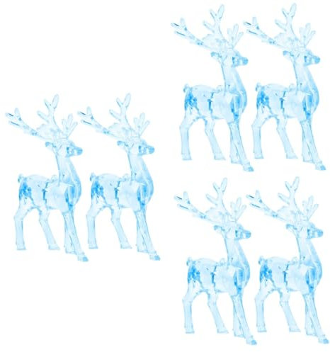 Ciieeo 6 STK buchregal Dekoration winterdeko weihnachtsdekos Rentier hängende Dekorationen Rentier-Weihnachtsschmuck Weihnachten hängender Elch weihnachtliches hängendes Acryldekor