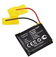 130mAh 0.48Wh Battery Replacement for Pebble 401S, E-Paper, Pebble Steel, Watch 2 Smartwatch fit Part No. P121112