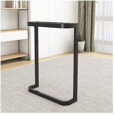 Pieds de table en fer en forme de U en arc, pieds de table à manger, bureaux suspendus, pieds de support d'armoire, pieds d'îlot de bar unilatéral, cadre en acier épaissi, structure stable, épaisse et