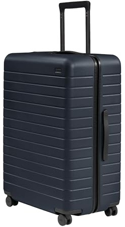 Away Large Checked Luggage, 29 Inch Hardside Suitcase with Spinner Wheels, Lightweight & Durable, TSA Lock, Navy Blue