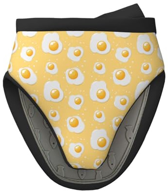 Mini guanti da forno in silicone, simpatici guanti da forno gialli a forma di uovo fritto, resistenti al calore, presine per cucina e cottura, guanti da forno carini