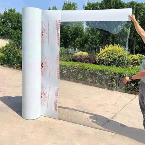 Transparente Polycarbonat-Dachbahnen, bruchsichere und wasserdichte Paneele für den Außenbereich, Überdachung, Gewächshaus, Fenster, Regendachabdeckung, Frühbeetverkleidung, 8 m x 4 m