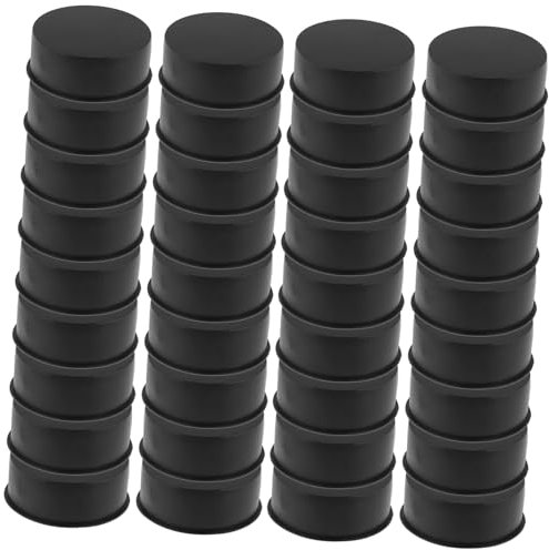Black Plastic Cabinet Hinge Cover 100pcs Waterproof Small Cover