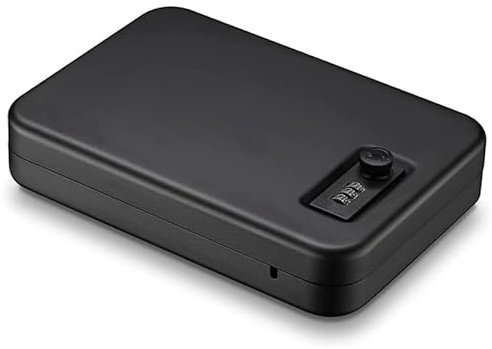 Safes Möbeltresor Waffentresor Für Pistolen, Pistolentresor Aus Massivem Stahl, Pistolen-Schließfach Mit Zahlenschloss, Tragbarer Pistolentresor