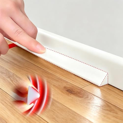Lackierbares Dichtungsband, dreieckig, wasserdicht, selbstklebend, weiß, flexibles Dichtungsband für Boden, Badewanne, WC, Badezimmer, Waschbecken (3 m)