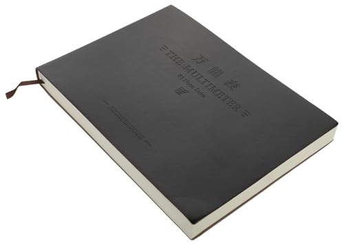 WOONEKY Libro de Contabilidad Práctica de Cuero Falso Negro Formularios Organizados, Fácil de Almacenar, Adecuado para Oficina y Docentes