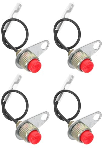 YOSADIER 4 Pezzi Interruttore Accensione Spegnimento per Tosaerba Gx35 Controllo On/off per Rifinitura Prato e Giardino Ricambio Pratico e Protettivo per Accessori Tagliaerba