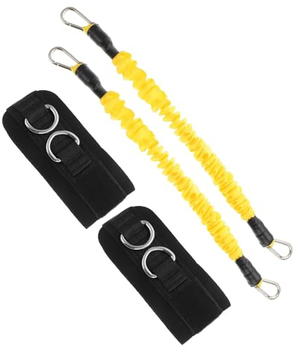 iplusmile Bandes Élastiques Professionnelles Jaunes pour Cheville, Bandes de Résistance Portables en Matériau Solide, Accessoires Fitness pour Entraînement Latéral et Rééducation