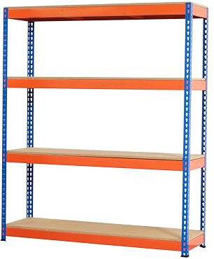 Racking Solutions Extra Heavy Duty Industrial Garage Racking/Shelving Unit 400KG Per Shelf 1500mm High (150 H x 180W x 45cm D)