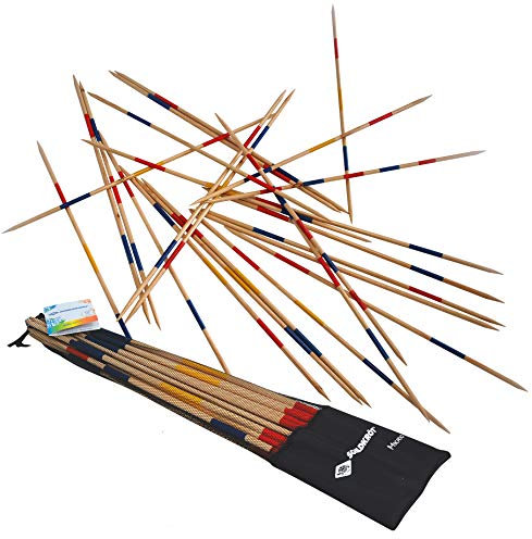 Schildkröt® Mikado Set, die Riesenversion des Spiele-Klassikers, 25 Stäbe, 90cm Länge, aus FSC zertifiziertem Holz, 970110