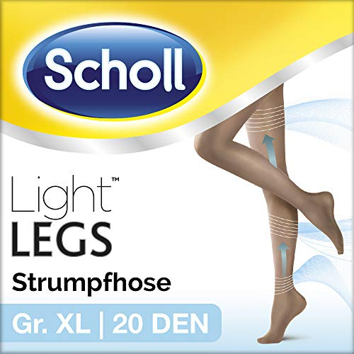 Scholl Light Legs Strumpfhose für ein leichtes Beingefühl, 20 DEN, hautfarben, XL, Anti-Laufmaschen-Technologie, 1 Paar