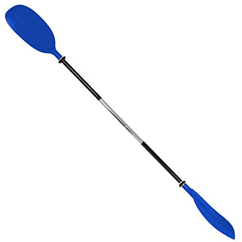 Oceansouth Asymmetrisches Kajak Paddel 2170mm (Blau) doppelpaddel paddel kajak Stand up Paddle sup Leash zubehör Pole Grip aufblasbar Personen Paddles Schwimmen schlauchboot Paddling Board Padel