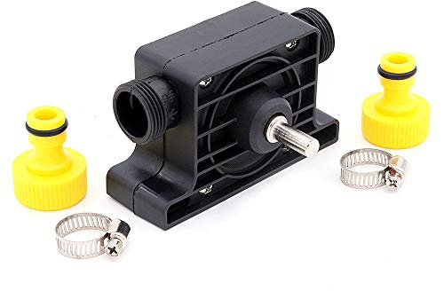 Pompe à eau de forage NUZAMAS, auto-amorçante, pompe électrique à perceuse électrique avec raccords rapides de tuyau d'eau, adaptée pour aquarium, aquarium, étang, statuaire, fontaine de jardin