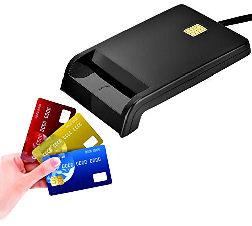 VBESTLIFE CAC - Chipkartenleser, DOD - Militär - USB - ID/IC - Bankkartenleser für DNIE, ATM, IC, ID, CAC, SIM, Chipkarte usw