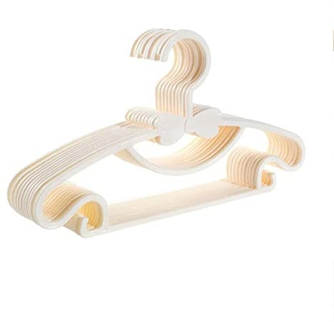 ChengBeautiful Kinderbügel Kinder Kleiderbügel Haushalt Tragbare Baby Kleidung Aufhänger 20 stücke (Farbe : White, Size : 29x17cm)