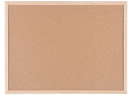 Bi-Silque Tableau Liège Cadre Bois, 45cm x 60cm