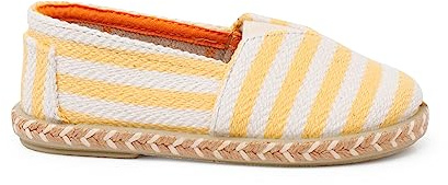 Pisamonas Espadrillas Righe Tipo Camping con Elastico Misurare 28 Colore Giallo