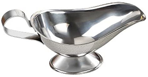 NZPOST Salsera Salsera Salsera Acero Inoxidable Pequeño Mediano Grande para aderezos para ensaladas Caldo de Leche Crema Salsera Salsera ()