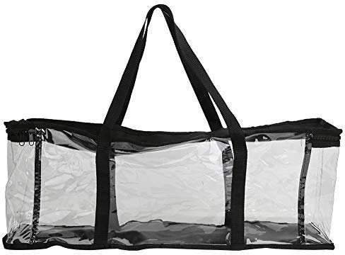 Sac De Transport De Livre, Sac De Rangement Transparents, Pochette a Livre, Organisateur De Stockage De Sac De Portable De Grande Capacité, pour la Collection D'outils Ménagers De Livre De CD