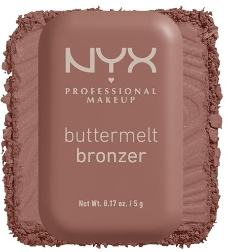 NYX Professional Makeup Bronzer, Per un Look Abbronzato e Luminoso, Tenuta fino a 12h, Resiste alle Sbavature, No Transfer, Buttermelt, Tonalità: Butta Biscuit, 5 g