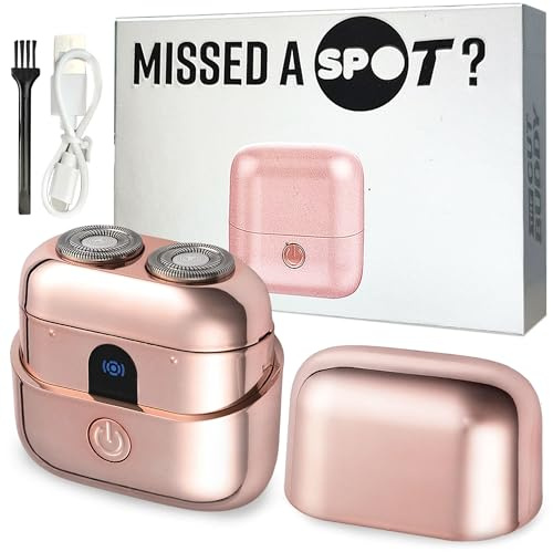 The Cut Buddy The SPOT Electric Shaver for Women, Wet & Dry Bikini Razor, Cordless Hair Removal for Legs & Face, 1 Unit, Rose Gold - Metallic